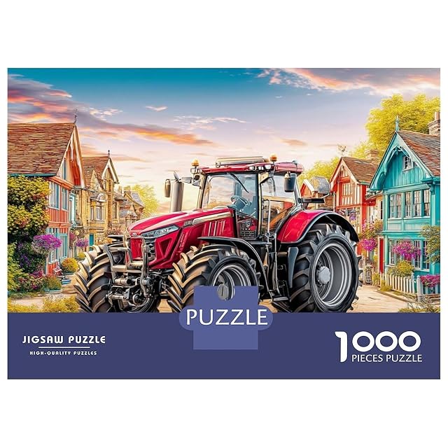 Foto 2 de 8 de Puzzle Escena de Tractor Rural 1000 Piezas Papel Premium, Educativo