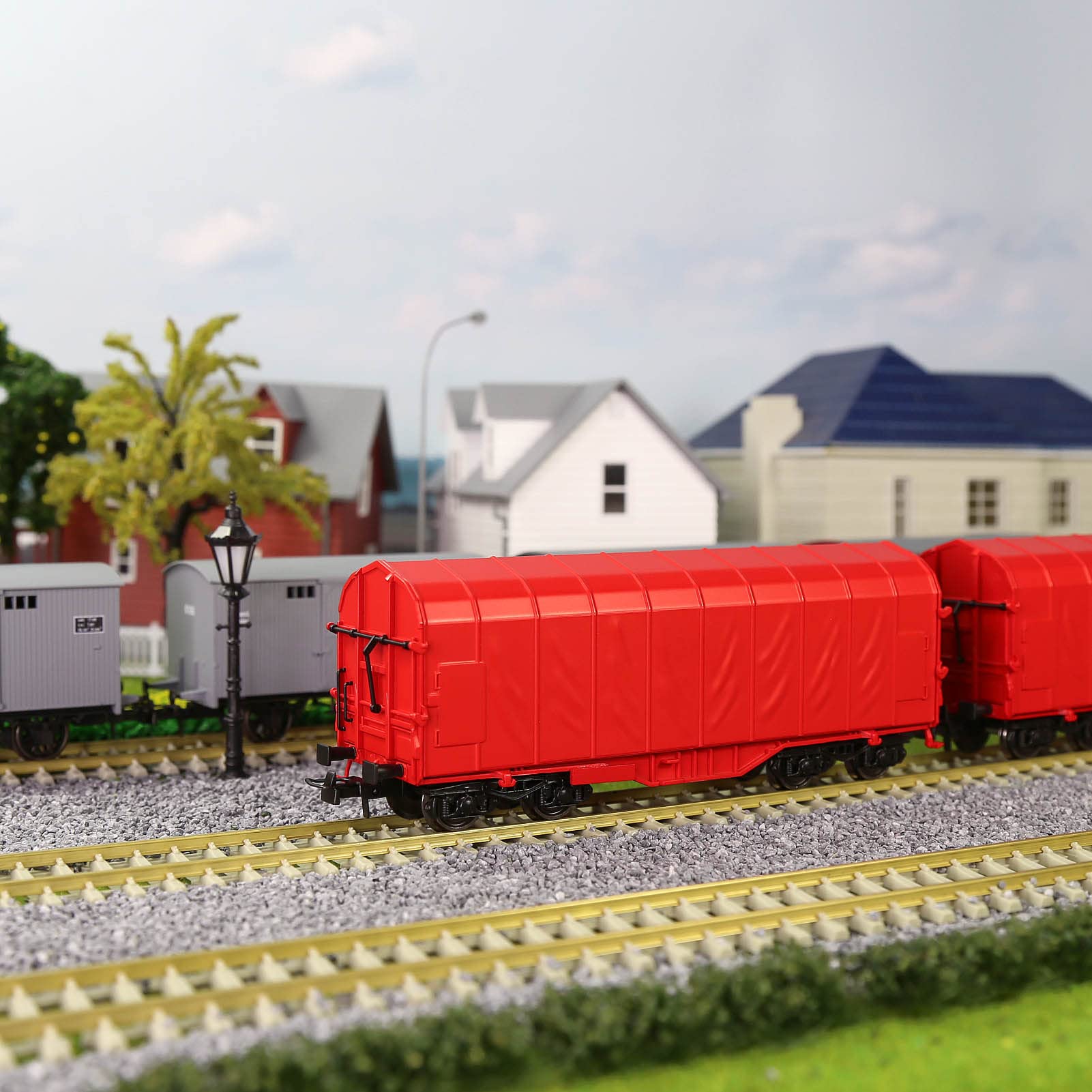 Evemodel 2 Set Spur H0 1:87 Hochbordwagen Modell Eisenbahn Güterwagen