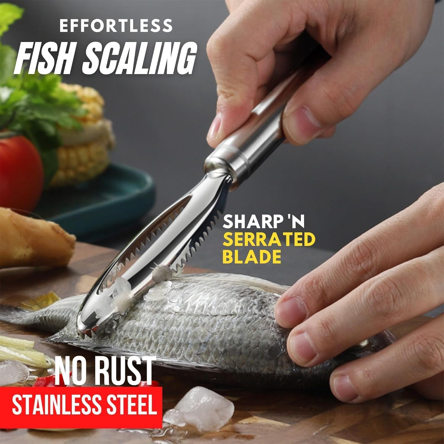 Fish Scale Remover Kit - Easy Fish Cleaning Tools -2
