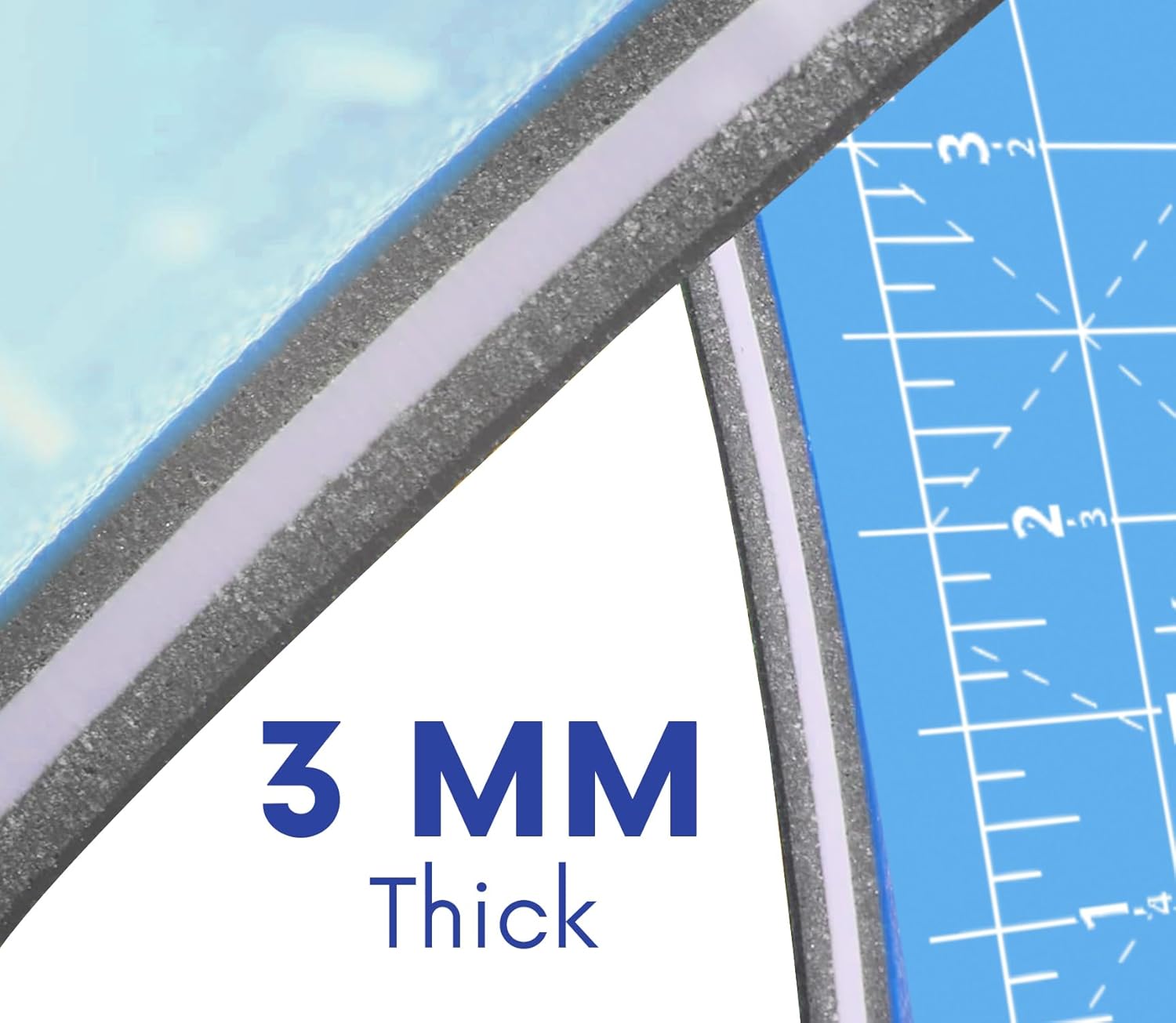 PK00075 Professional Cutting Mat, HM2436, 24 x 36 Inches; Self-Healing, Double-Sided Blue/Gray Mat for Quilting, Sewing, Hobbies & Crafting