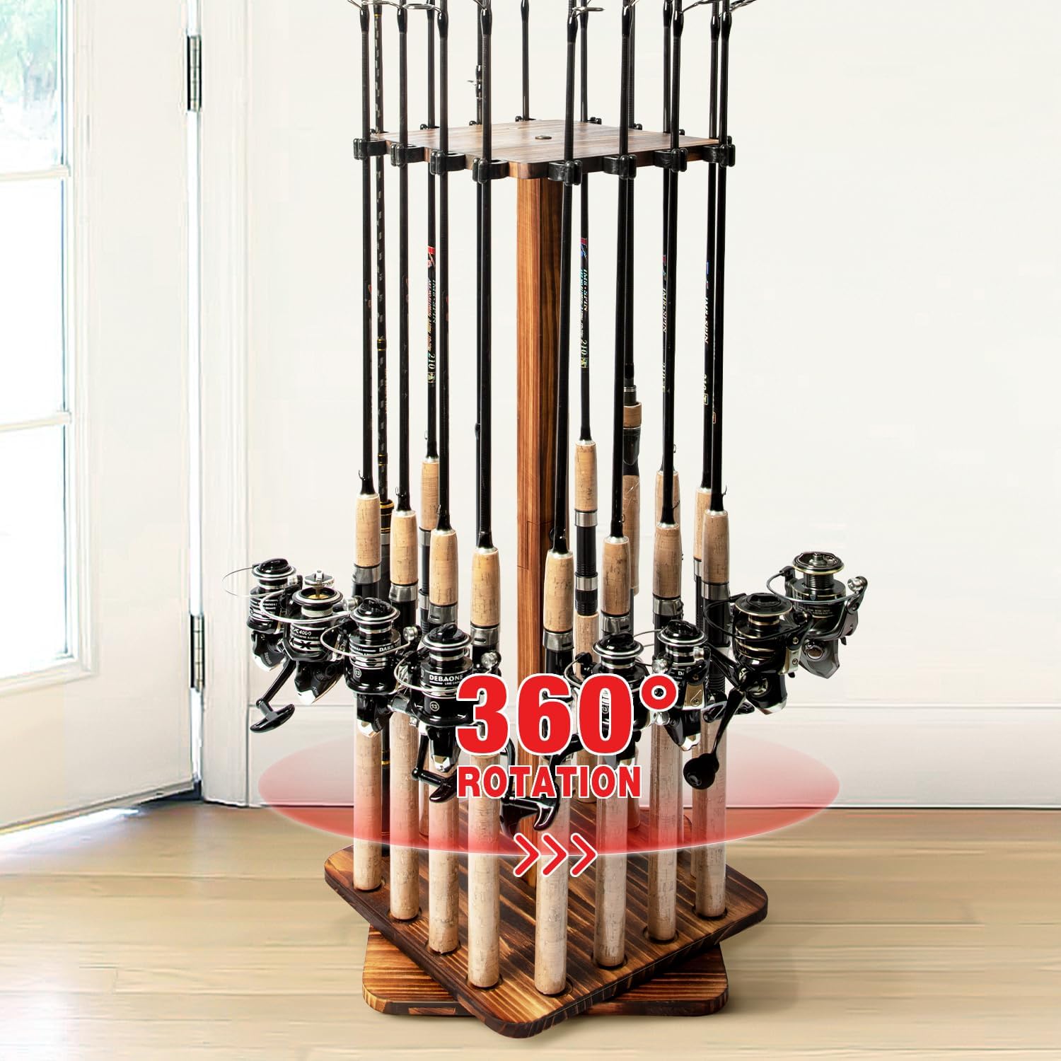 Amazon.com: MHX Heavy Duty Rod Rack - Stores Up to 20 Rods with Marine ...