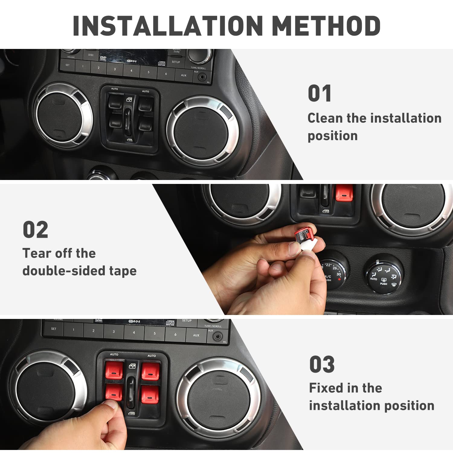 Amazon.co.jp: HTHE ジープ・ラングラーJK JKU ウィンドウコントロール