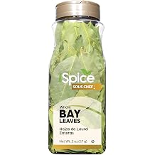 iSpice Whole Bay Leaf, Dried Herbs 100% Natural, Gluten Free, Green Bay Leaf Seasoning Well in Stew, Soup Sauce, Seafood, Meat and Vegetable Dishes|0.3 Oz 8.5g