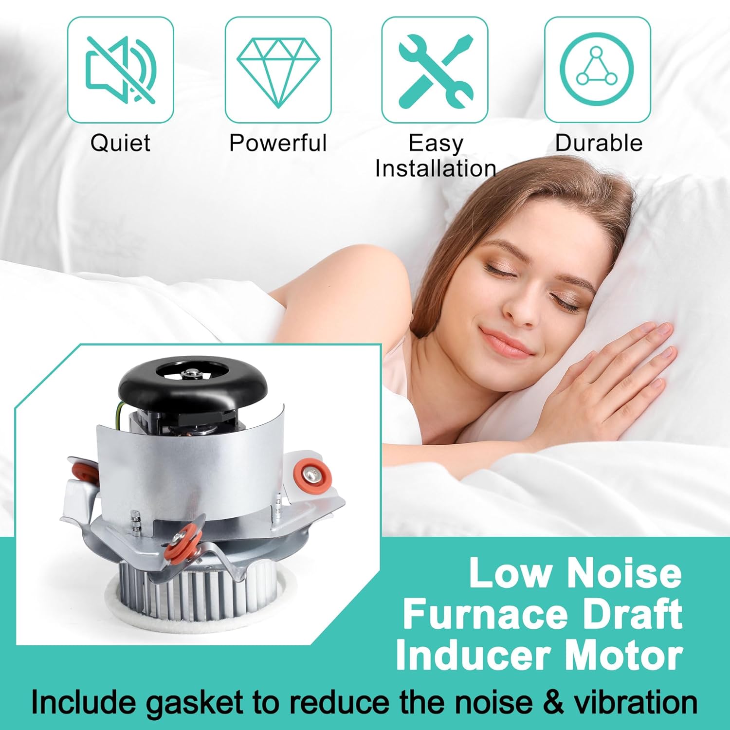 HC21ZE121A HC21ZE121 Furnace Draft Inducer Motor Assembly Replaces Carrier Bryant Payne, Jakel J238-100-10108 Draft Inducer Blower Motor Replacement Parts for Bryant Furnace