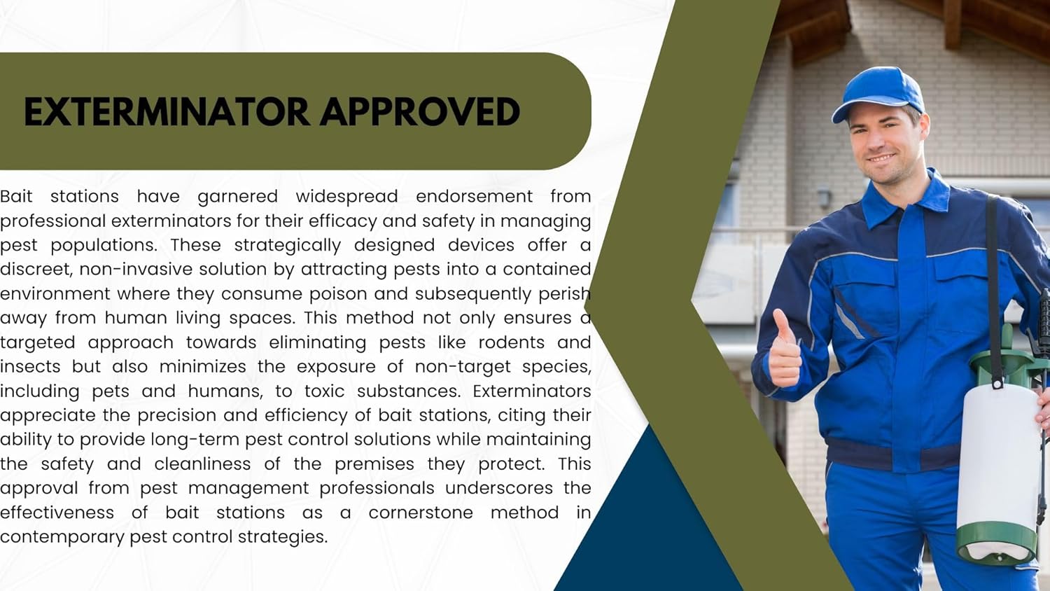 Large Rat Bait Stations 2- Pack | Mouse Bait Station for Home Garden| Rodent Bait Station for Indoor and Outdoor Use | Exterminator Approved | Safe for Family and Pets (Bait is not Included)