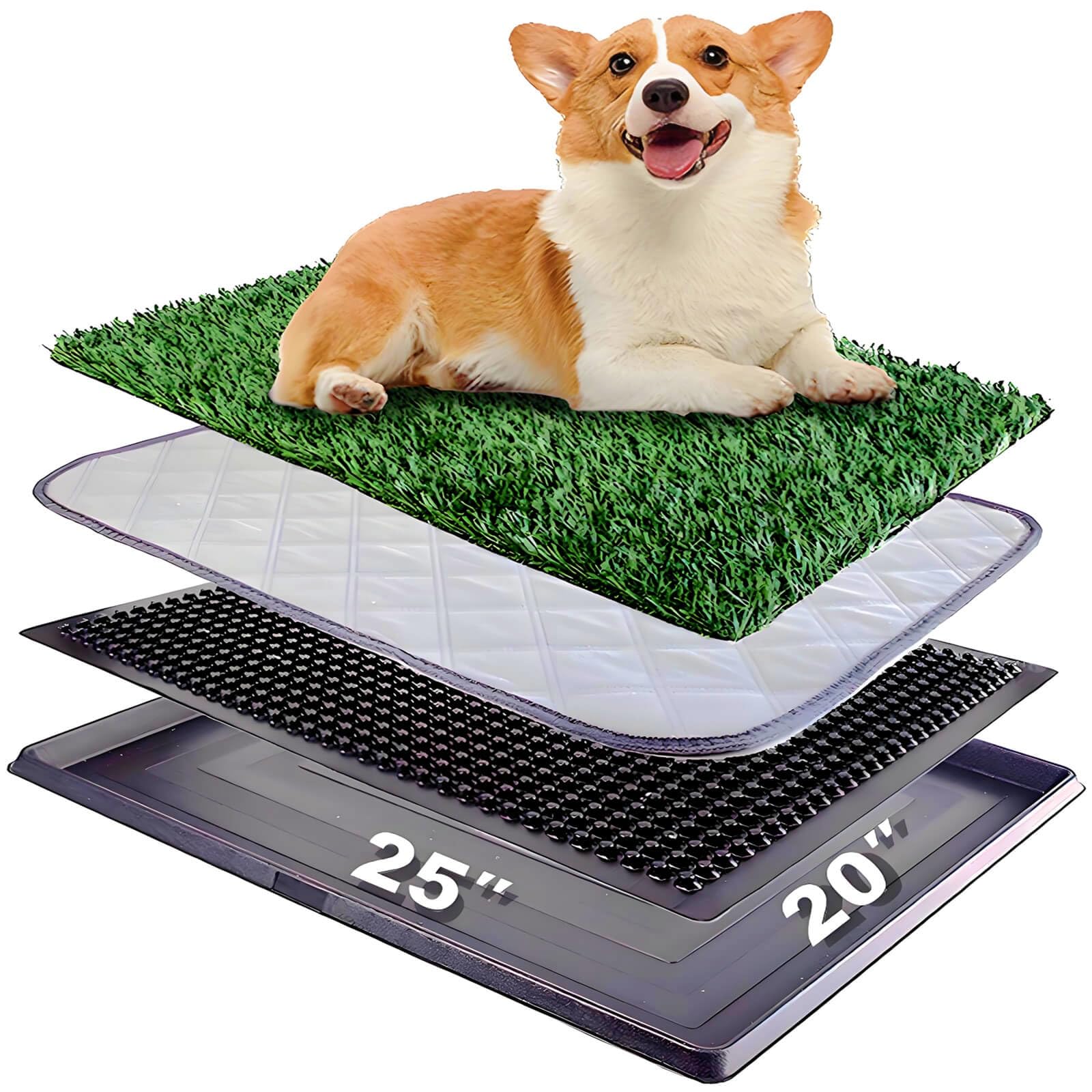 Dog Grass Pad with Tray 25