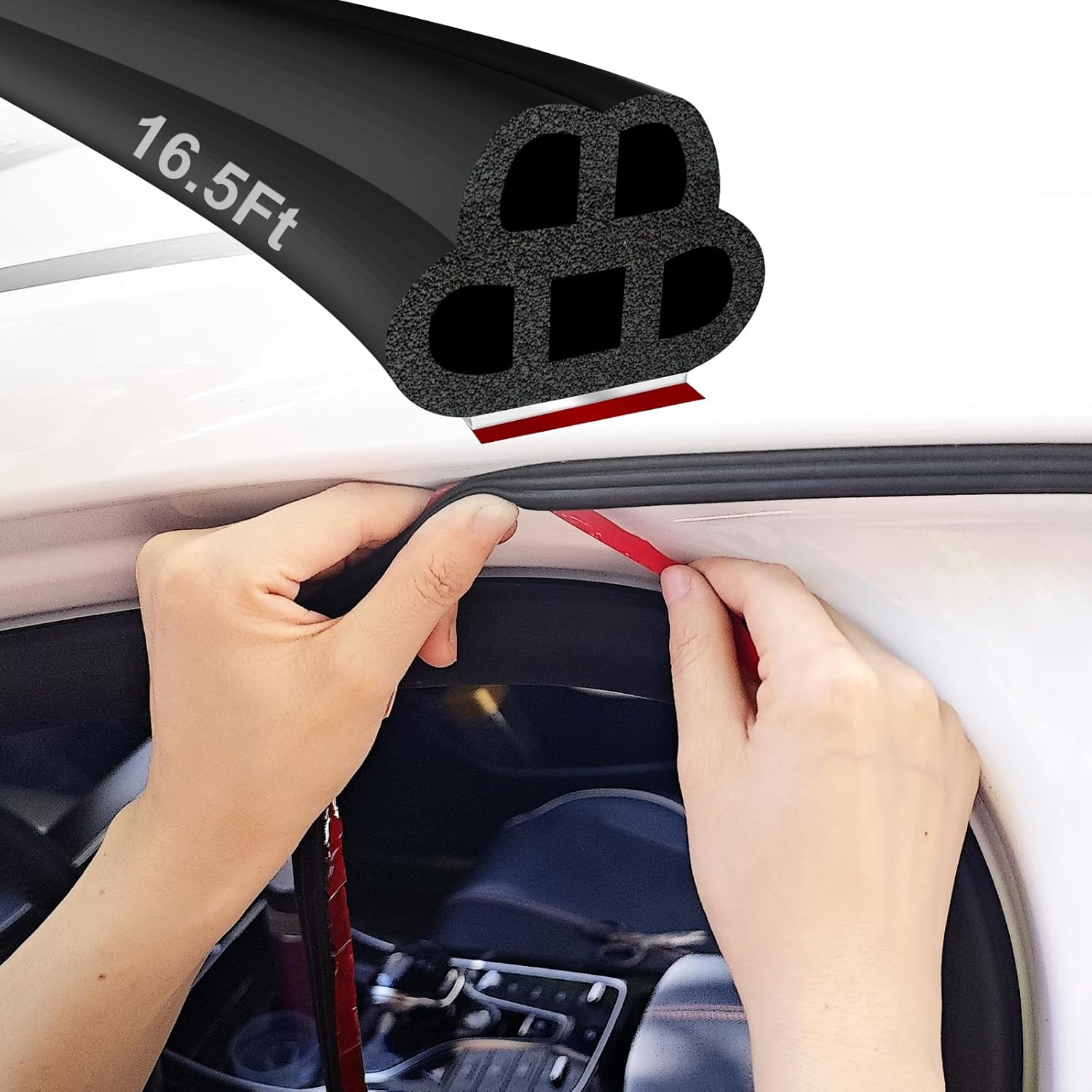 Hzetuu Automotive Weather Stripping, Self Adhesive Car Door