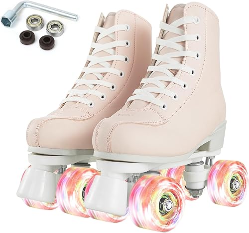 Miniatura 8 de Unisex Indoor and Outdoor Roller Skates Classic High-top for Adult Skating Four-Wheel Roller Skates