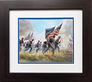 Gallerygems Mort Kunstler "With A Rebel Yell" NEW CUSTOM FRAMED Civil War Art f 17.5" x 19.5"