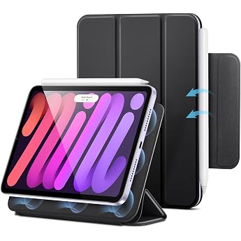 ESR For iPad mini 7 Case A17 Pro iPad mini 6 Case Black