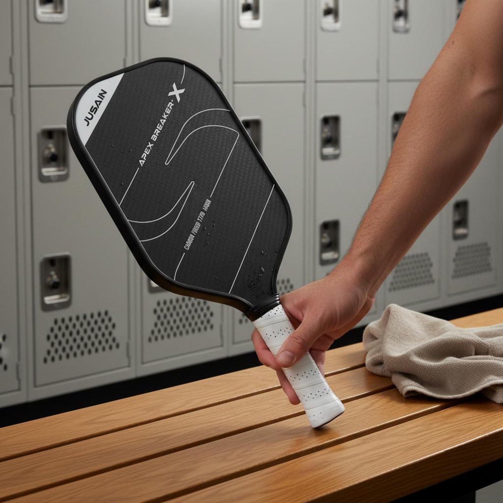 F Fityle Racchetta Fibra di Carbonio Racchetta Padel Racchetta Sportiva Racchetta da Competizione con Nucleo di Generazione per Potenza E Tocco Impugnatura