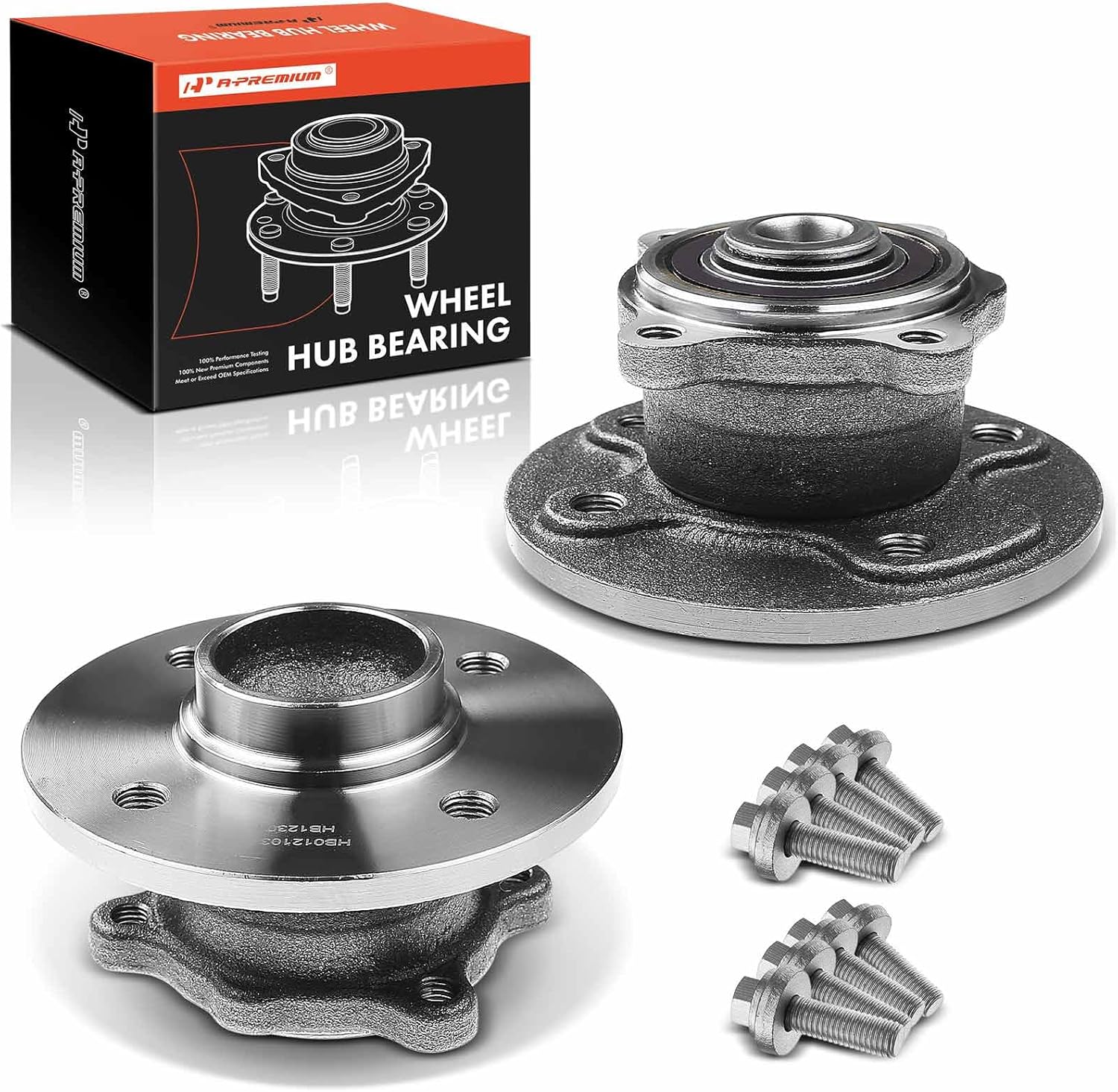 A-Premium 2 x Rear Wheel Bearing and Hub Assembly Compatible with Mini Cooper 2002 2003 2004 2005 2006