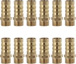 TEHAUX Conectores De Mangueira Junta Farpa Engate Rápido Ar Dourado Tubo Conector Resistente Mangueira Encaixe S Encaixes Compressor Simples Multi-Conectores Roscado Latão Macho Npt