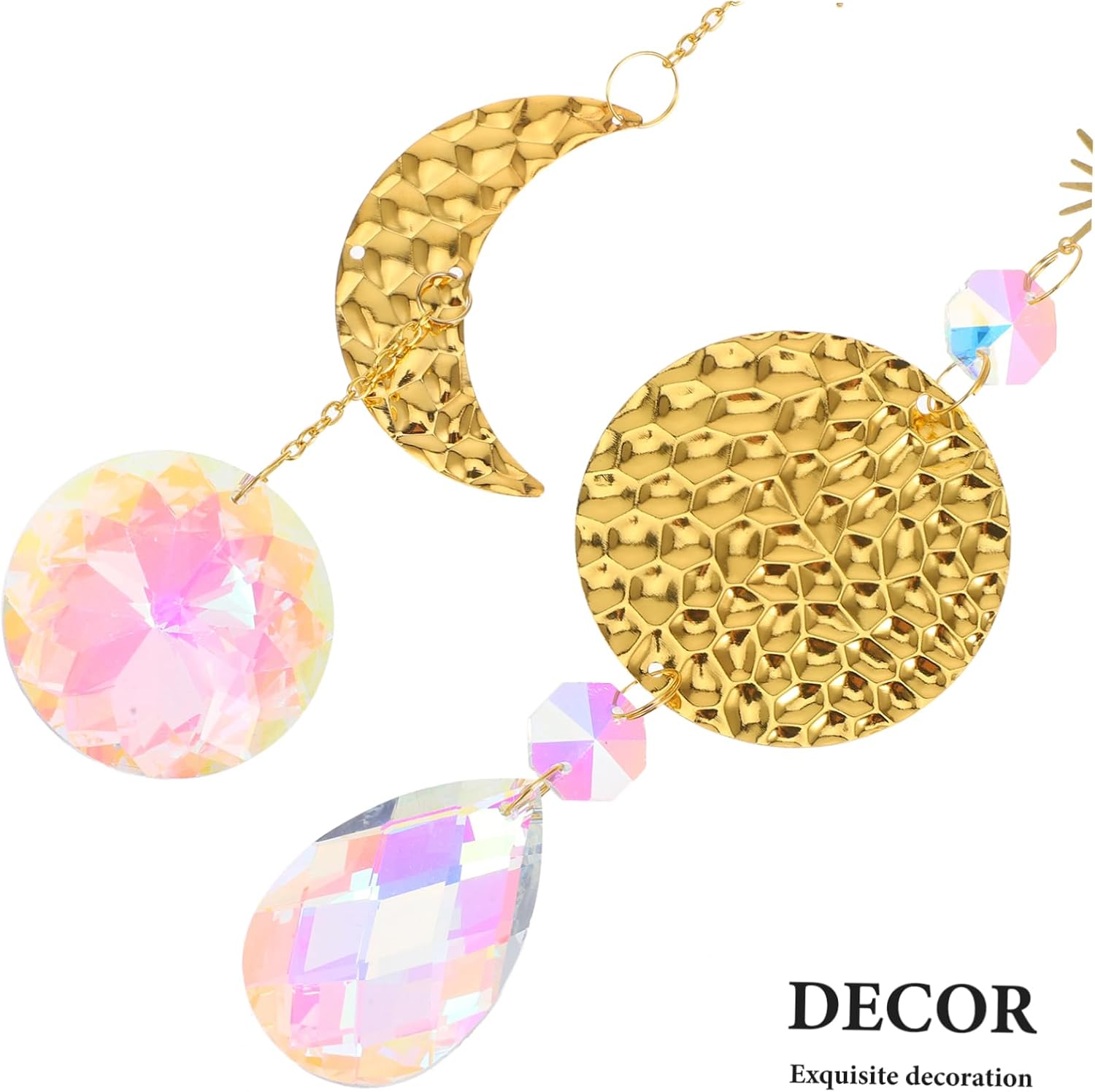 Halloween Season 2pcs Hanging Crystal Sun Catcher Prisms for Window