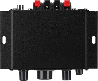 Yuwaakoo 20W+20W 47K Resolution 12V AK170 Mini Power Amplifier with Low Distortion Rate for Audio