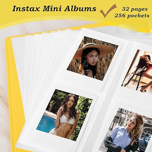 Miniatura 5 de Paquete de 2 álbumes de fotos con 256 bolsillos para cámara instantánea Fujifilm Instax Mini 11 90 70 9 8+ 8 LiPlay, cámara instantánea Polaroid
