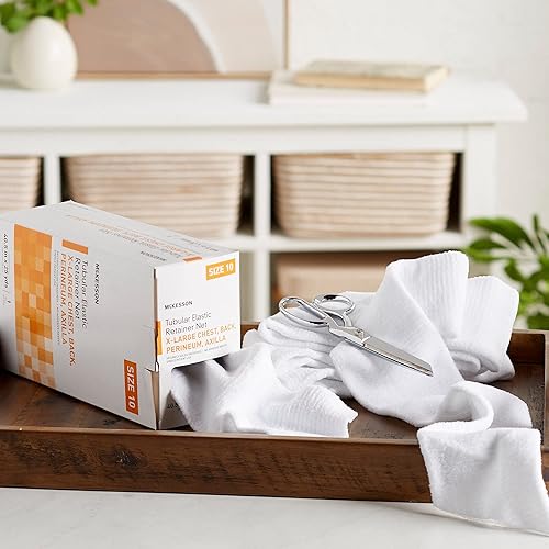 Vista 58 de McKesson Red de retención elástica tubular, no estéril, mano, brazo, pierna, pie, tamaño 2, 7 1/2 pulgadas x 25 yardas, 1 unidad, 1 paquete