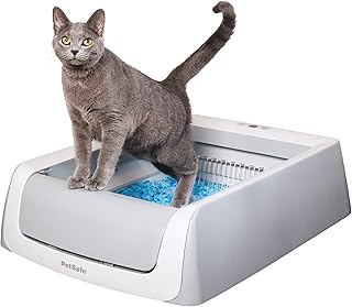 PetSafe ScoopFree Self-Cleaning Cat Litterbox - Never Scoop Litter Again - Hands-Free Cleanup With Disposable Crystal Tray...