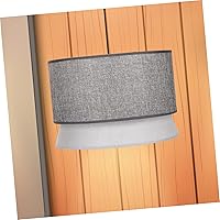 Vista 3 de Didiseaon Pantalla de lámpara negra para lámpara de tambor, pantalla de tambor, pantalla de lámpara moderna, accesorios de luz para lámparas de pie
