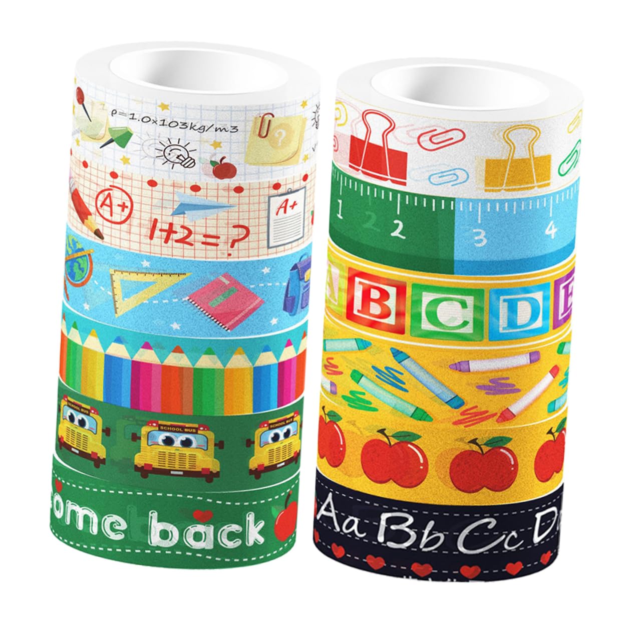 DOITOOL 5 Set Nastro Washi Adesivo Trasparente Per Scrapbooking Da Tapes Decorativi Per Fai Da Te Per Progetti Creativi E Decorazioni Senza Residui Colla 12 *5