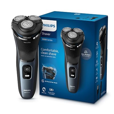 Philips Electric Shaver For Men, Skinprotect Technology, Wet And Dry Shave, 5D Floating Heads, 27 Self Sharpening Blades