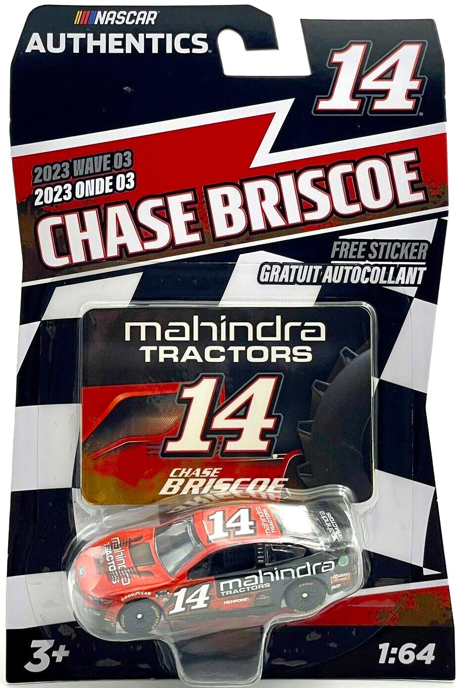 Next GenNascar Authentics 1:64 Scale Free Sticker (Chase Briscoe 14 2023 Wave 03)
