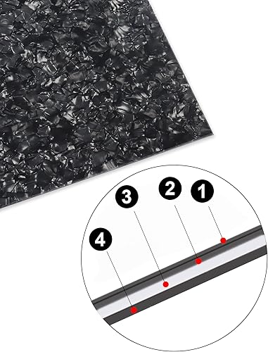 Miniatura 3 de Mr.Power 11.6 x 17 pulgadas material de golpeador DIY en blanco para guitarra y bajo, hoja de placa protectora, placa trasera para Strat Tele Fender