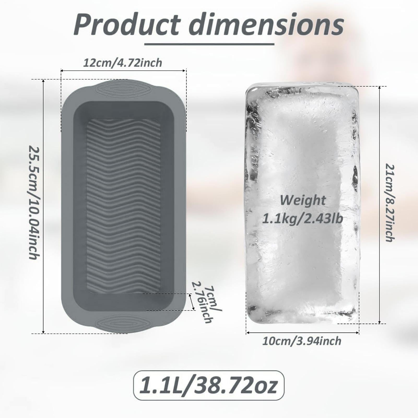 Lot de 5 bacs à glace extra larges