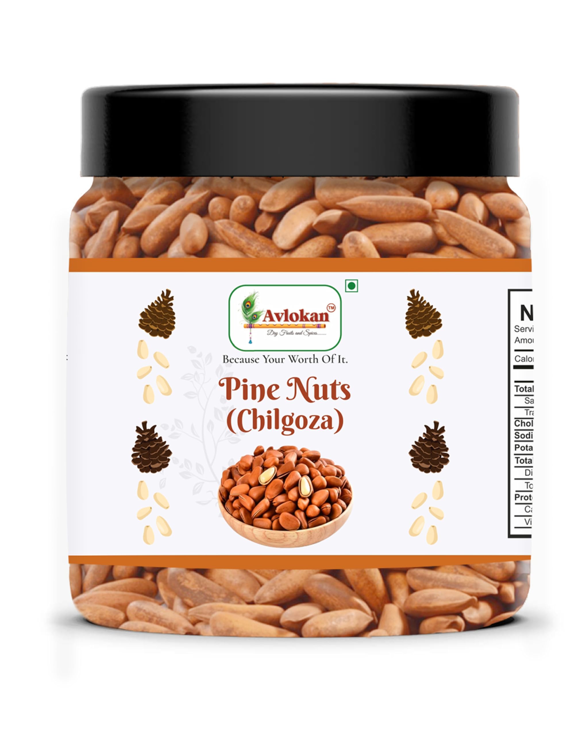 Avlokan Winter Pine Nuts A Grade Chilgoza with Shell Exotic Dry Fruits (250gm) (B0BR74M9QS) Amazon Price History, Amazon Price Tracker
