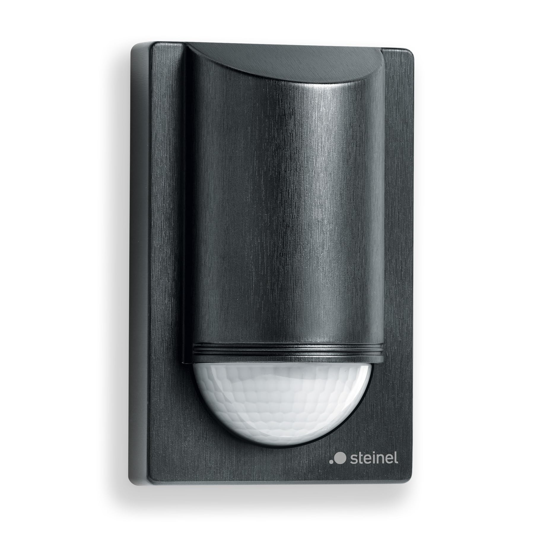 Steinel IS 2180 Eco Detector de Movimiento Negro, Sensor de Pared | sensor PIR 180°/12 m, carga de conmutación LED 350 W, protección antideslizamiento