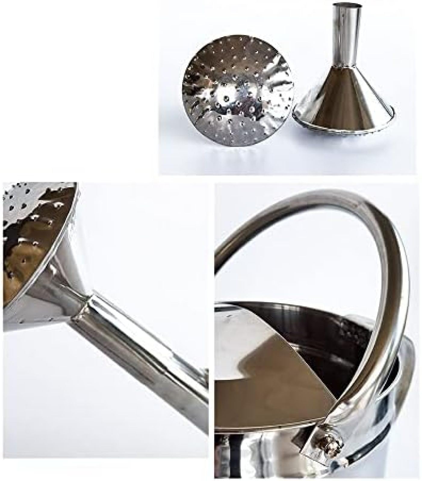 Regadera De Plantas Regadera De Acero Inoxidable Regadera De Gran Capacidad Hogar Boca Larga Riego Engrosado Riego Y Riego Regadera De Ducha De Doble Propósito 8L / 2L Riego Decorativo,8ld