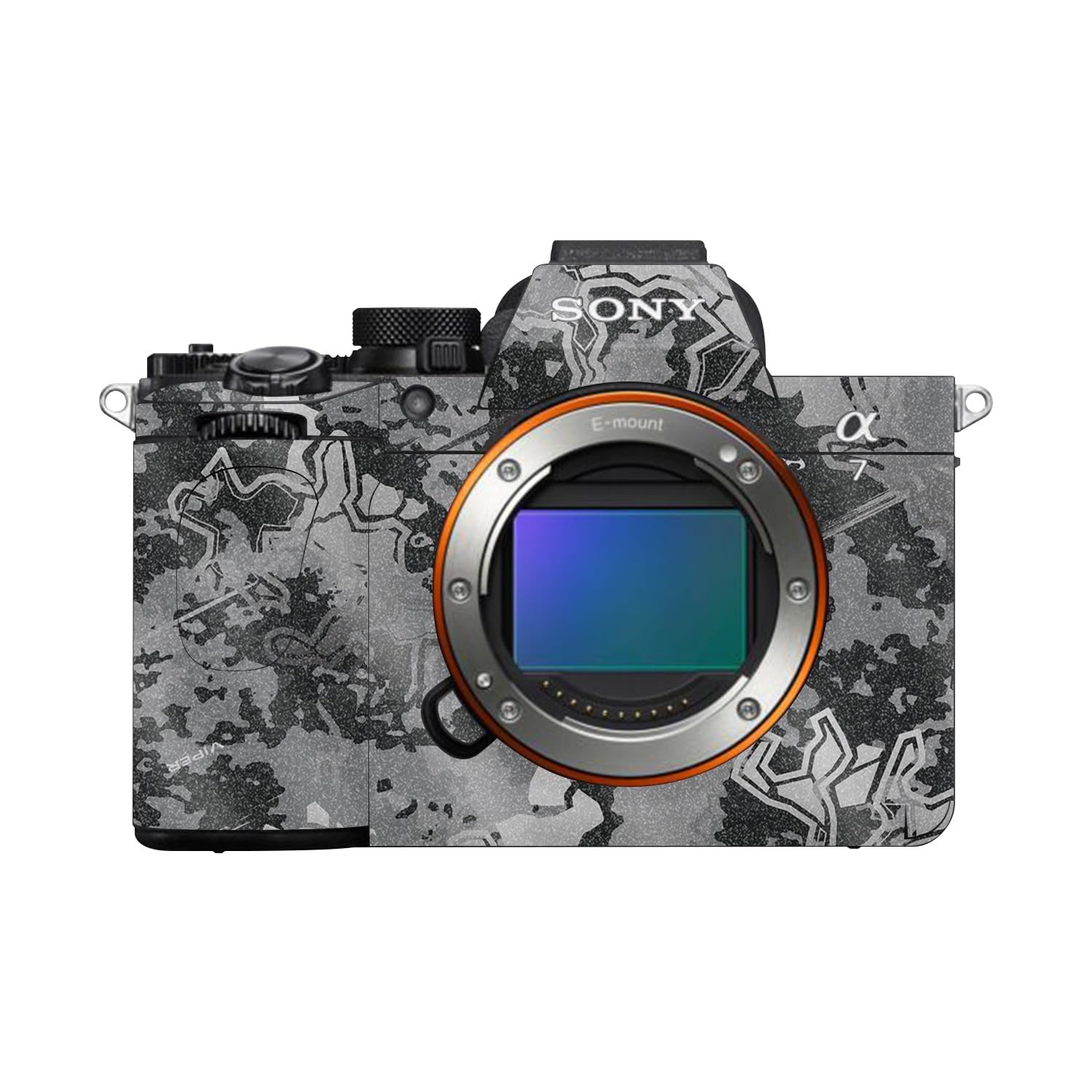Glossy Glitter Camera Skin Compatible with Sony Alpha A7 Mark V (2025) - Viper Urban - Premium 3M Vinyl Protective Wrap Decal Cover - Easy to Apply | Crafted in the USA by MightySkins