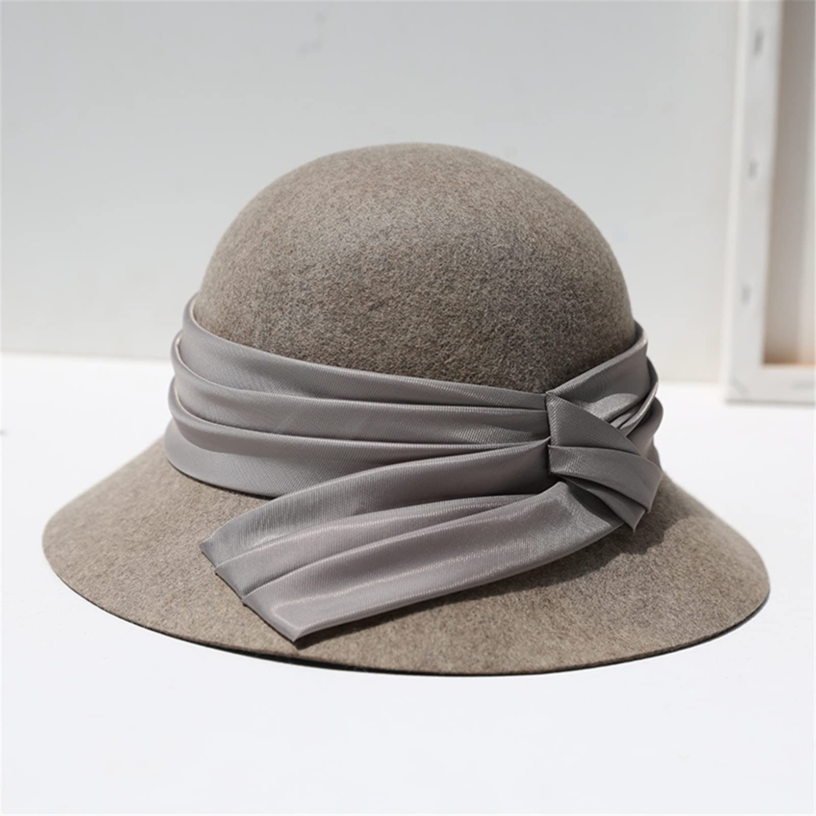 ZYC Women's Caldo Autunno Autunno Inverno Lana Cappelli Feltro Signore Dolci Cloche Cappello Cappello in Feltro Cappello da