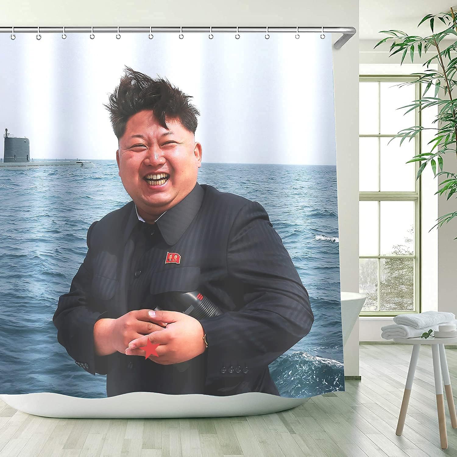 C.IOPMNU Funny Shower Curtain, Motivational ...