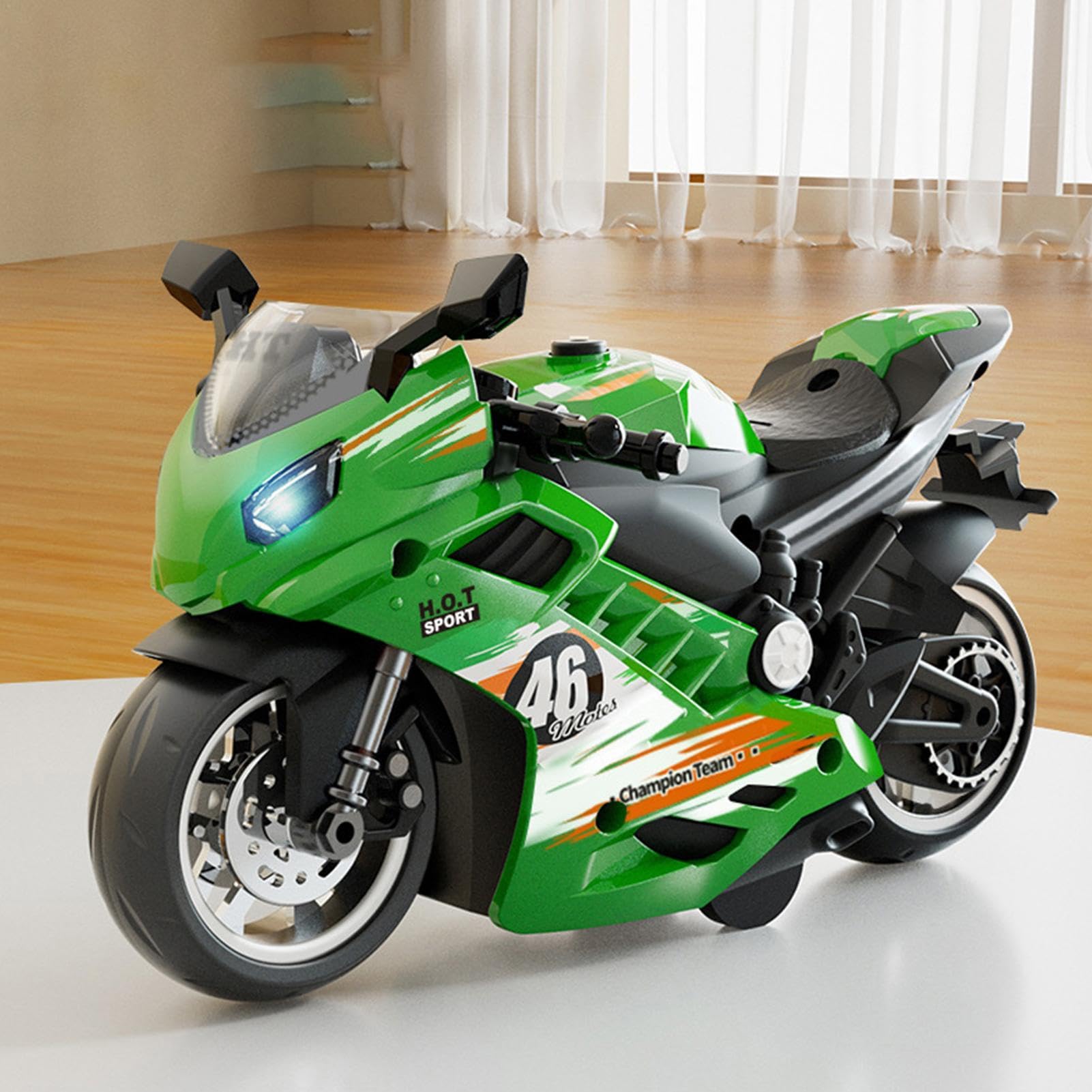 大迫力のぶりきのおもちゃ黄色のバイクです 【公式通販】