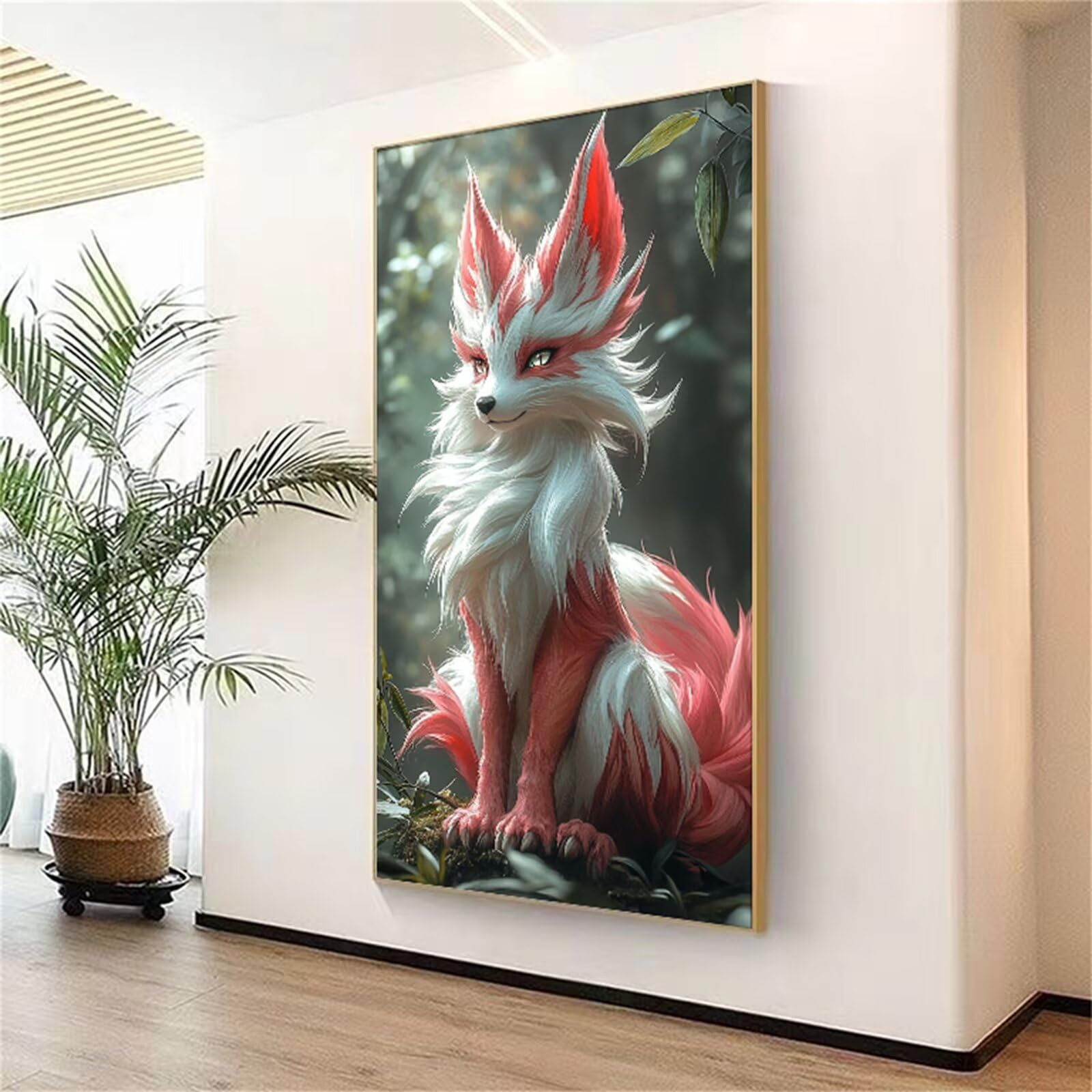 Diamentowe malarstwo, dla dorosłych, akcesoria do malowania, lisy, z pełnym wiertłem, na płótnie, mozaika, zestaw do majsterkowania, dla dorosłych, do salonu, na ścianę, dekoracja bożonarodzeniowa, 50