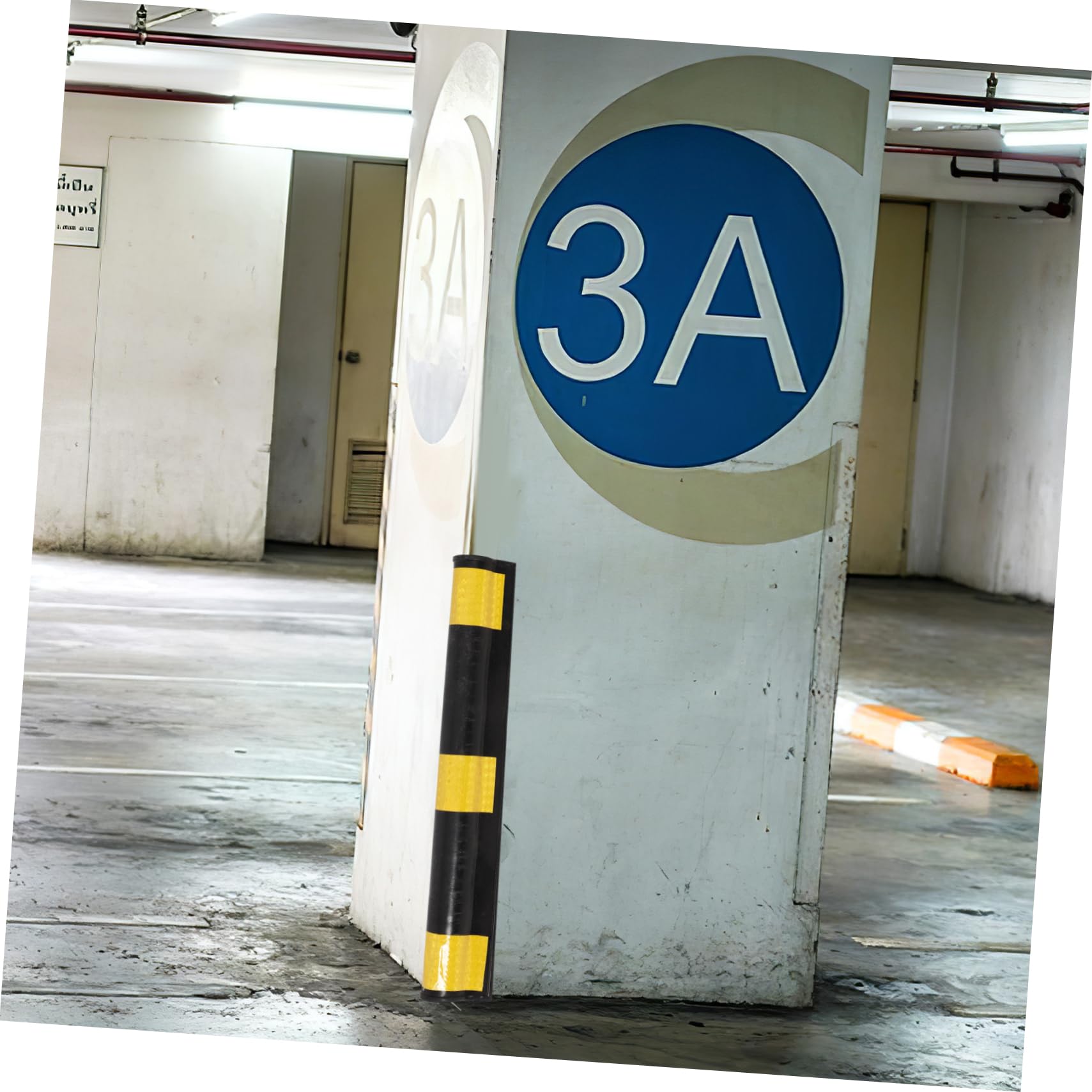 Protezioni Angolari in Gomma per Pareti Riflettenti | Pilastri Angolari, Installazione Facile, Adatte a Garage Sotterranei e Aree di Parcheggio