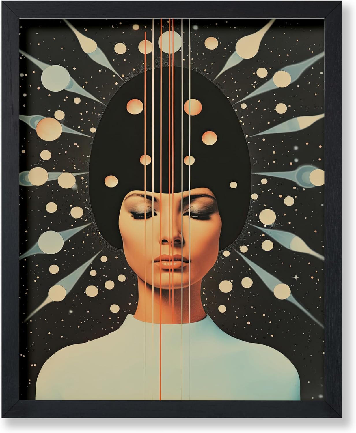 Poster Master Surreal Print - Woman Portrait Poster - Extraterrestrial Art - Avant Garde Wall Design - Modern Gift for Men & Women - Decor for Dorm, Living Room or Bedroom - 16x20 UNFRAMED Wall Art