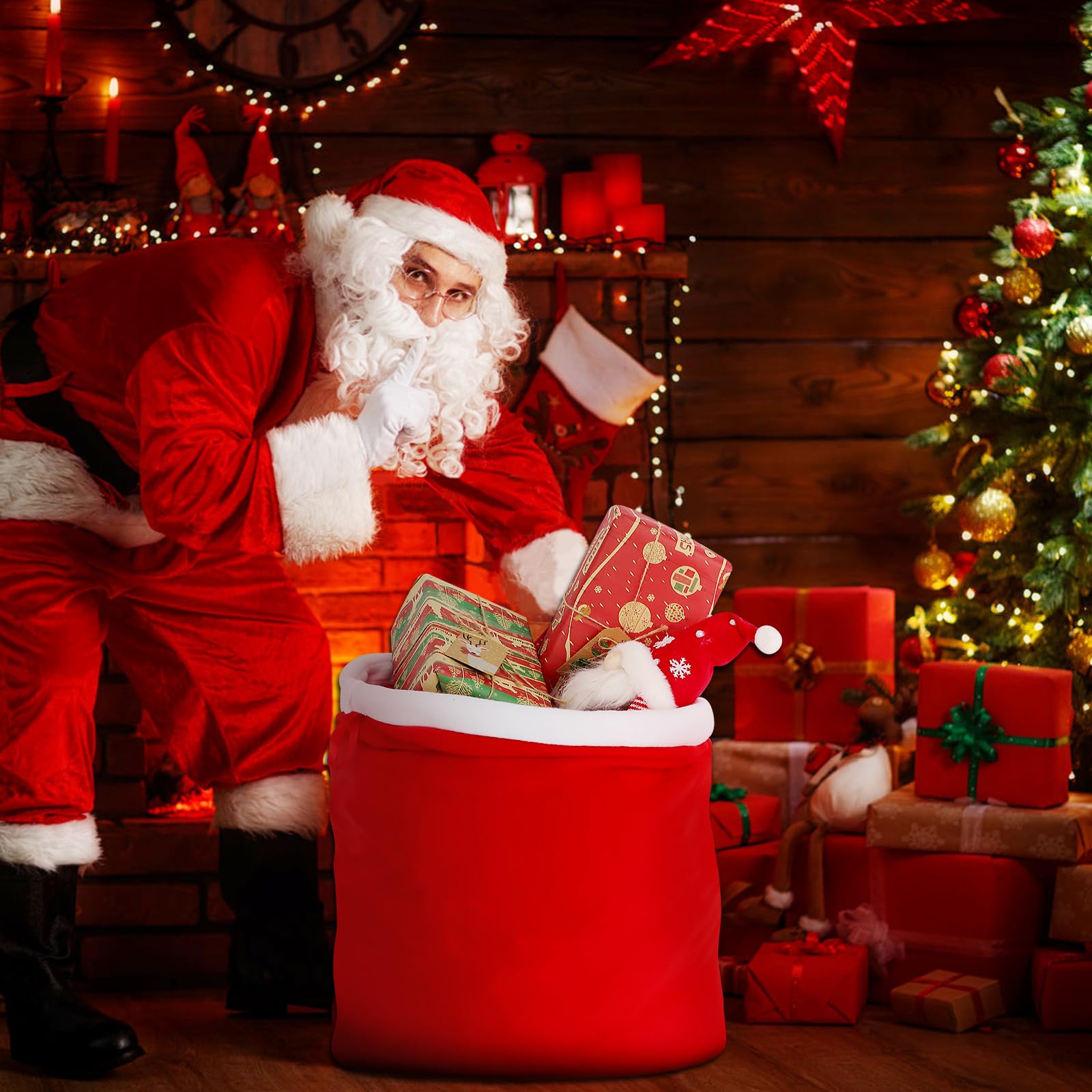 Weihnachtssack Groß Dijia Weihnachtssack 2er Set – Große Geschenkverpackung Aus Weichem Flanell Mit Kordelzug, 70x80 Cm, Rot – Ideal Für Weihnachtsgeschenke, Nikolaus, Geburtstag & Party – Wiederverwendbar Und Langlebig