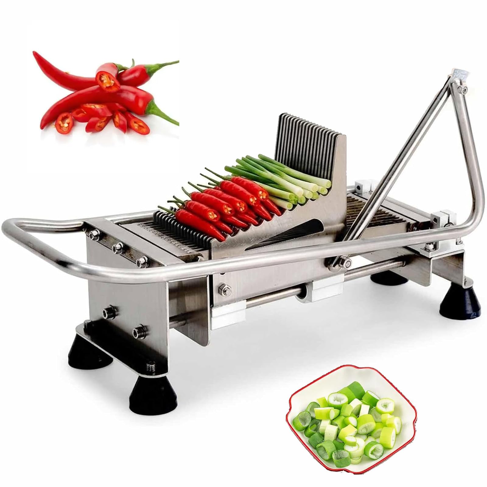 Herramienta manual cortarchiles,herramienta verduras multifuncional.