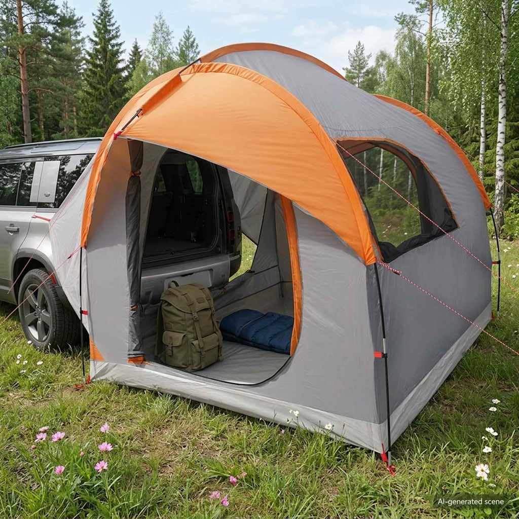 Tenda Per Auto Blu 239x210x210 cm Poliestere E Acciaio