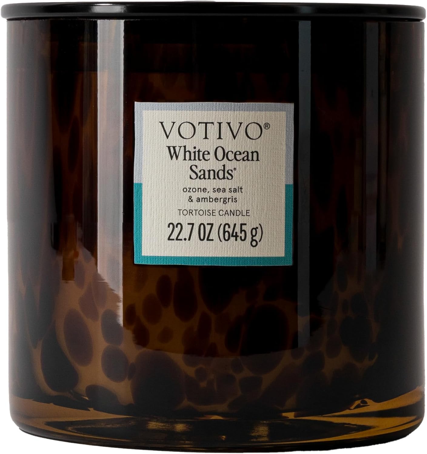 Votivo Red Currant Tortoise Scented Candle | 22.7 oz Soy Wax Blend | Decorative Home Decor Tortoise Shell Pattern | 100 Hour Burn Time