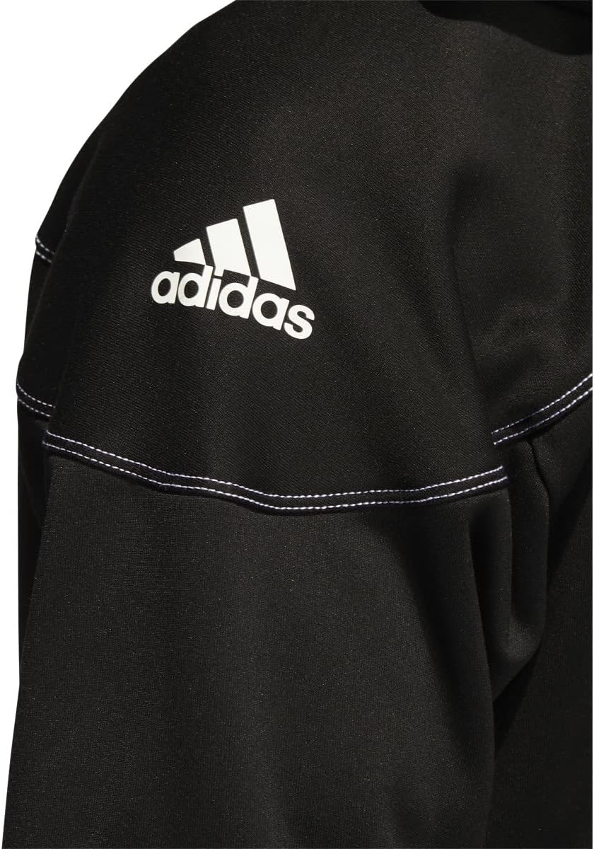 adidas Mens Stadium Full Zip Hoodie M Black-White - Image 3