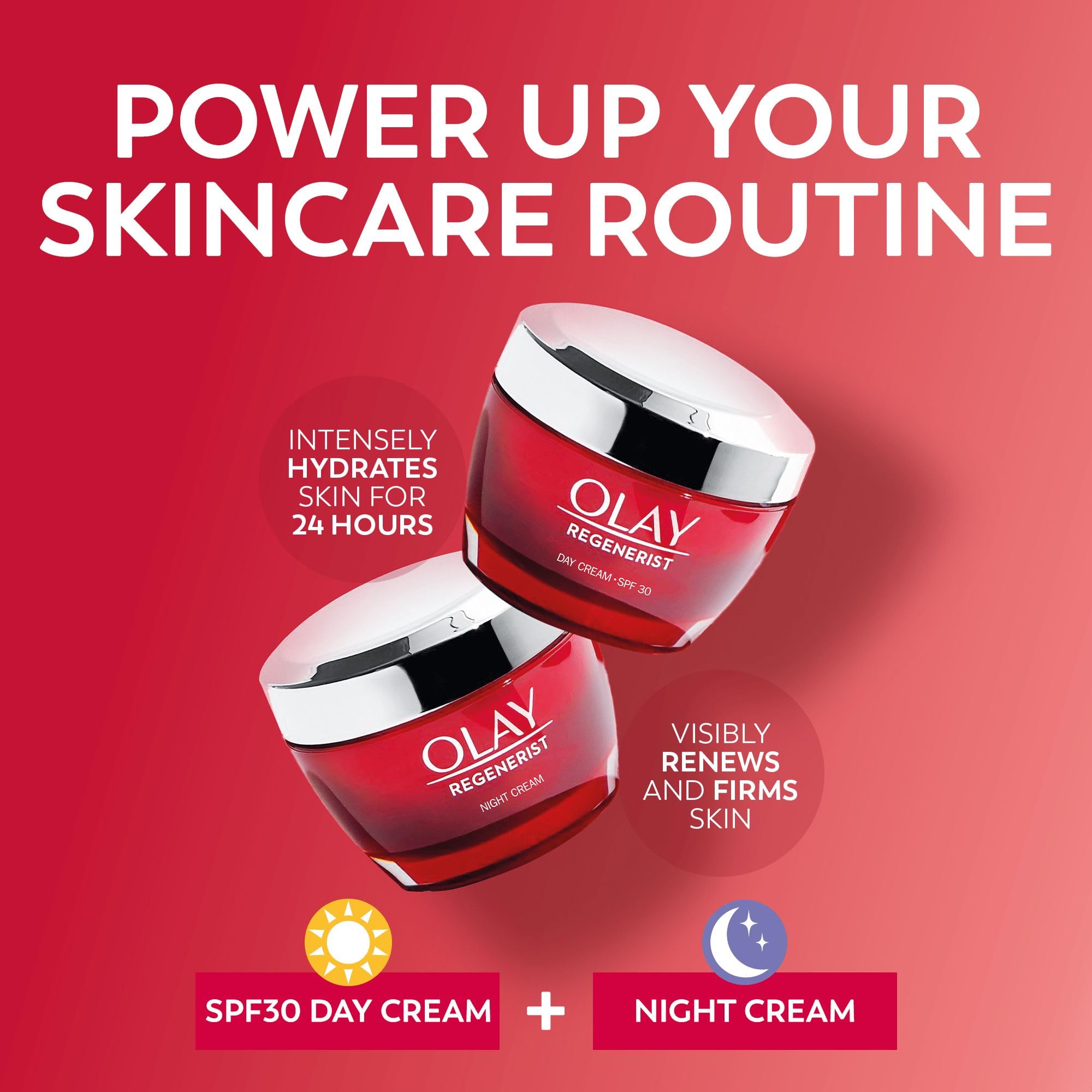 Olay Regenerist Giftset, SPF30 Day Face & Night Cream 50ml - Image 3