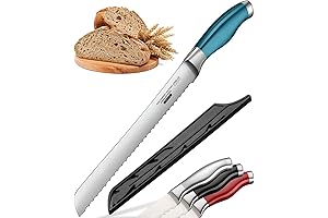 Orblue Serrated Bread Knife with 10-inch Upgraded Stainless Steel
