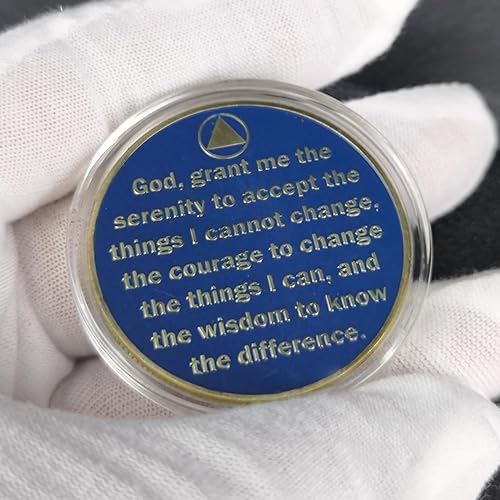 Miniatura 2 de Phoenix in Flames - Chip de sobriedad que se levanta de la adicción con fuerza AA Medallion Recovery Challenge Coin