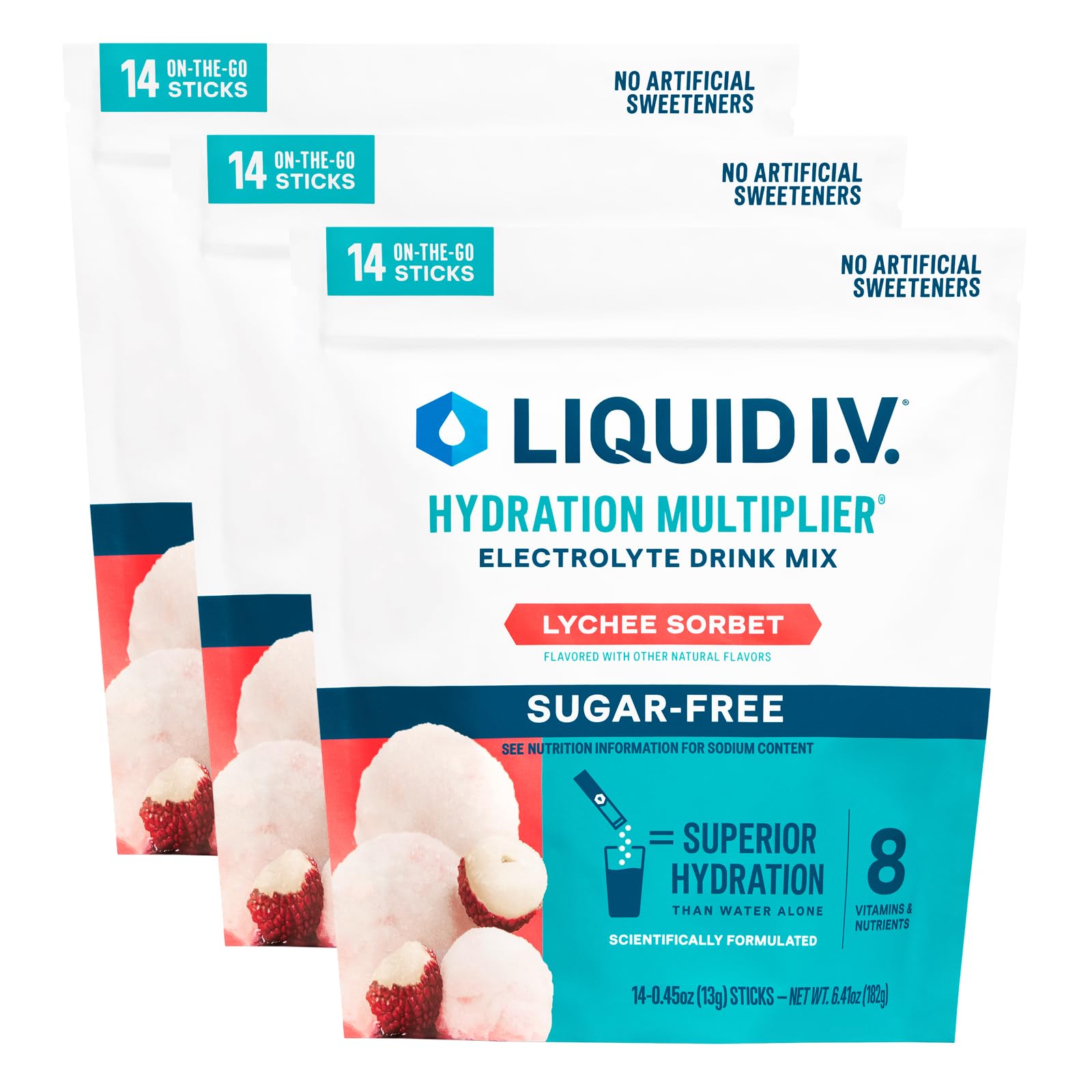 Liquid I.V. Sugar Free Hydration Electrolytes, Lemon Lime, 42 Count — Amazon image 15