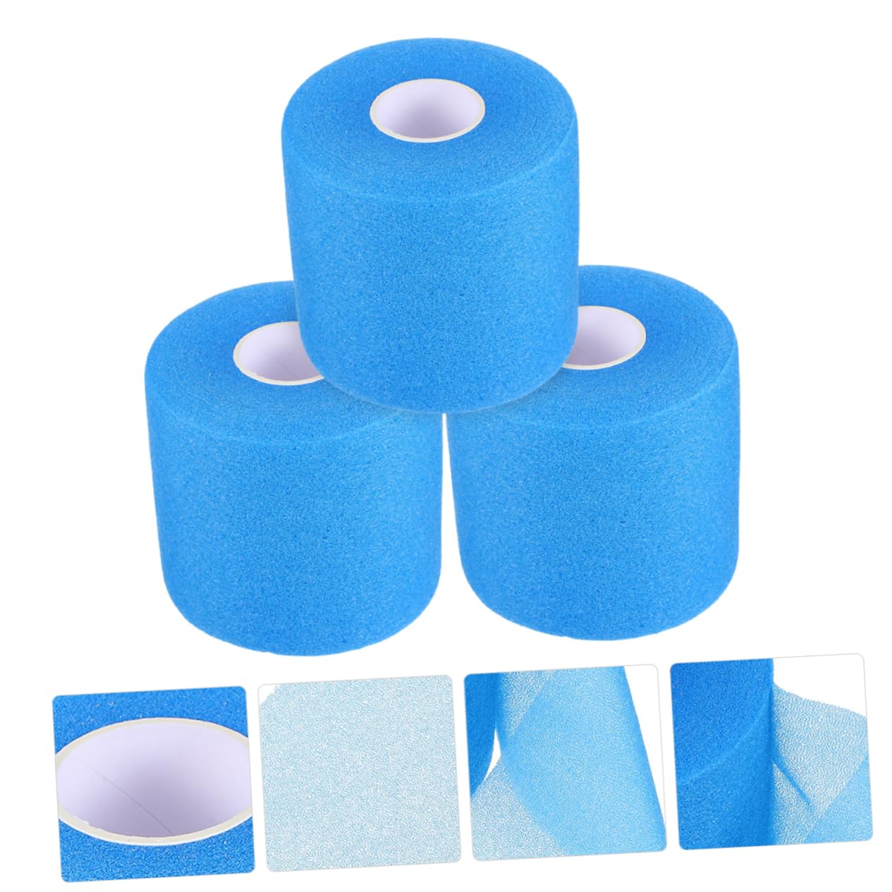 ibasenice Badminton Griff Wickeln Tennis Ausbildung Schutzfolien Gelenkschoner Muskelverband Sport Accessoires Tragbares Athletentape Gelenkschutzbandagen Schwamm Blue