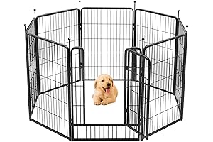 FXW Rollick 40" Dog Fence Outdoor for Yard, 6 Ft Tall