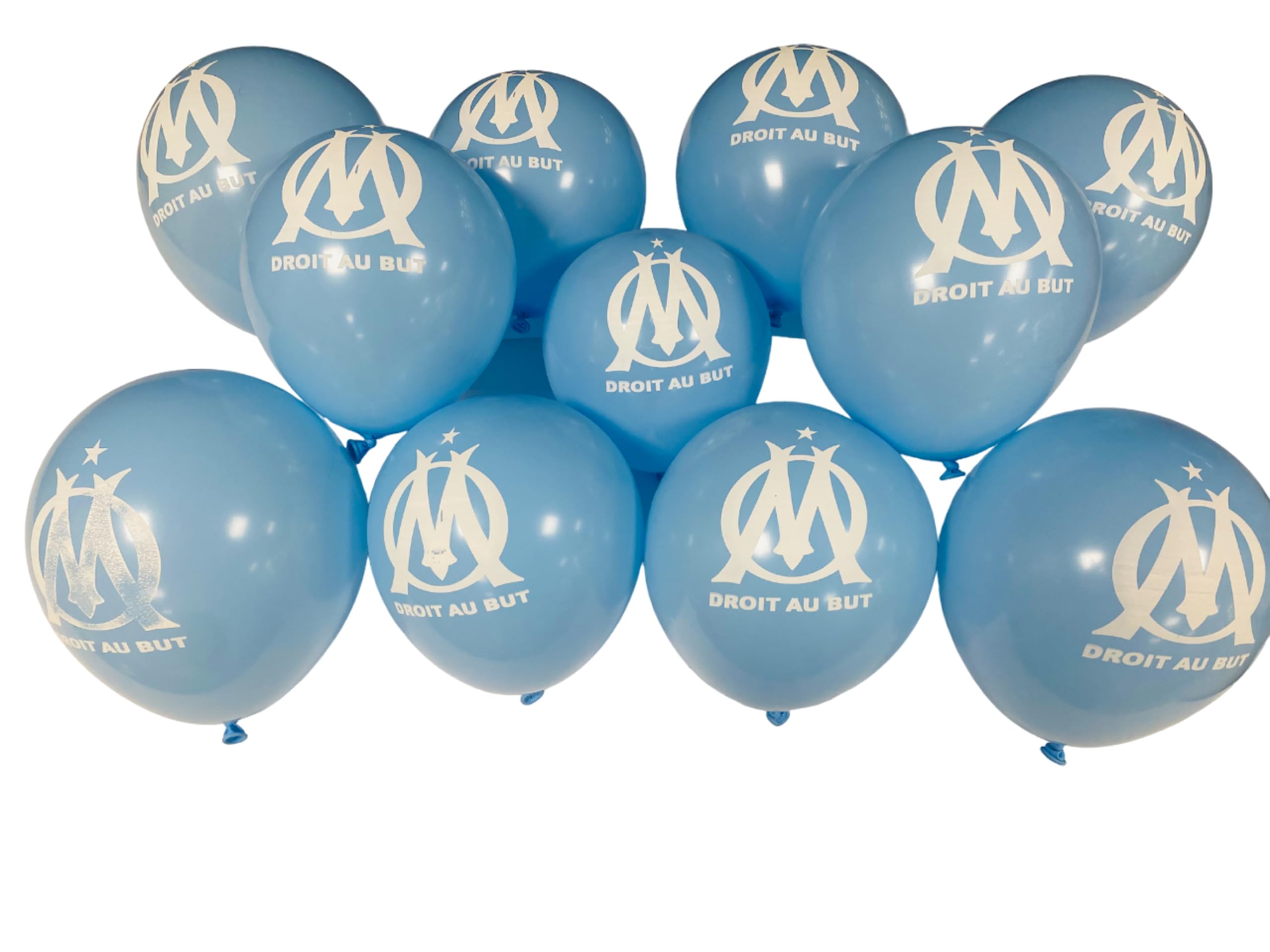 11 x ballon baudruche imprimé OM - Collection officielle Olympique de Marseille